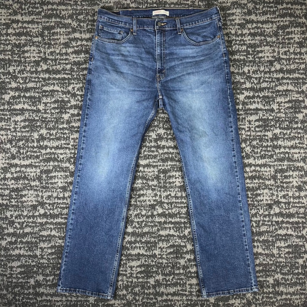 Levi Strauss Signature Relaxed Jeans Mens 38x32 Blue Straight Leg 58985-0041